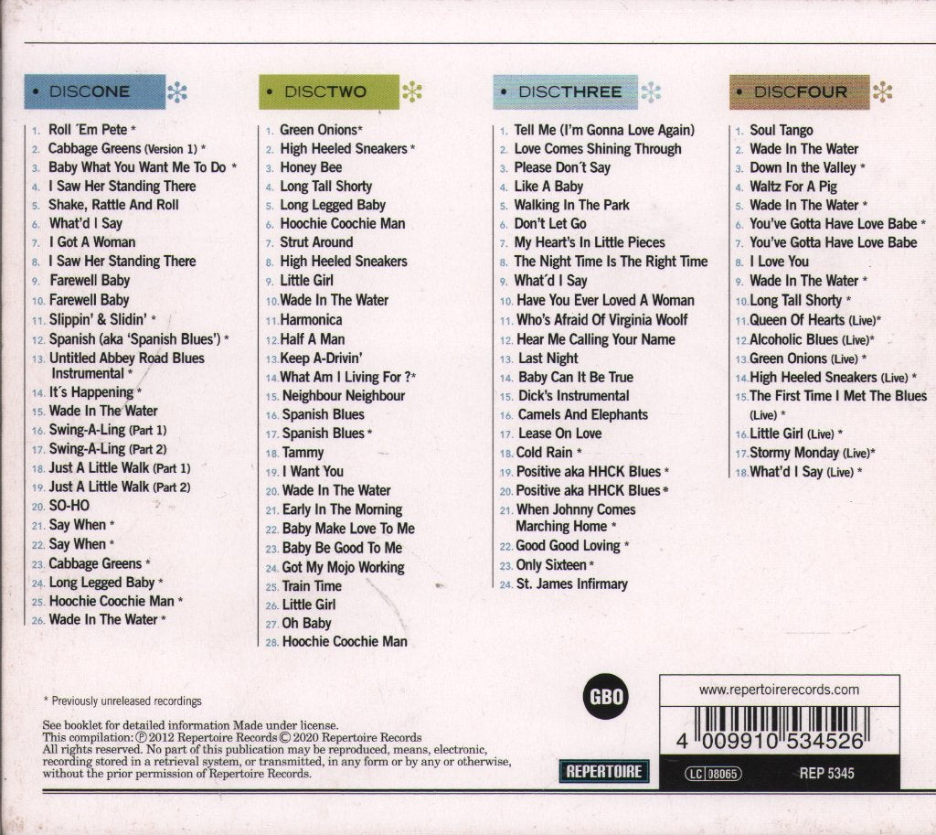 Graham Bond Organization - Wade In The Water (Classics, Origins & Oddities) - Cd Set