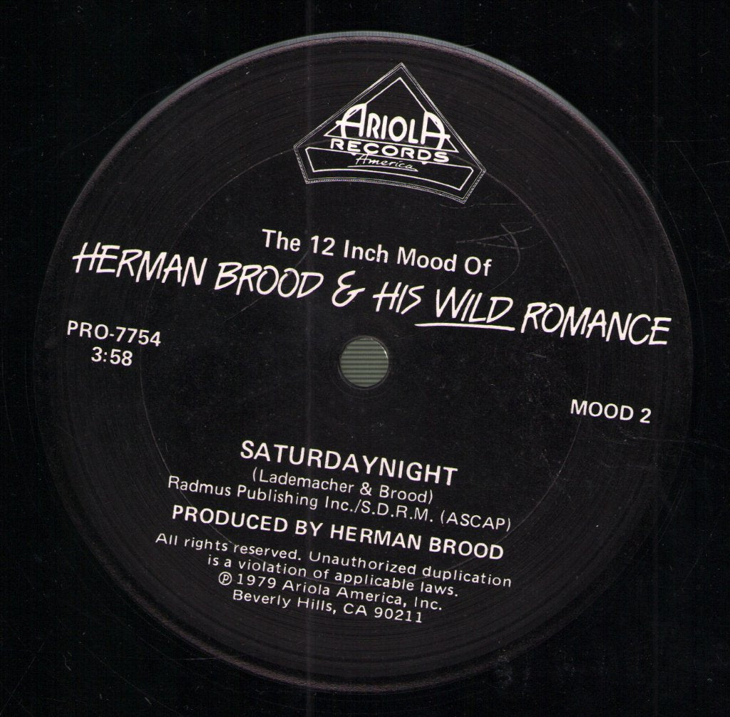 Herman Brood And His Wild Romance - Saturdaynight - 12 Inch