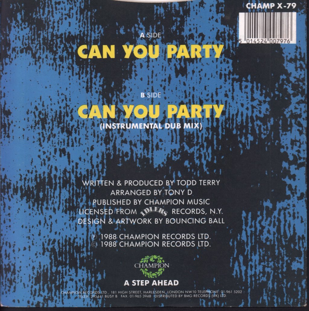 Royal House - Can You Party - 7 Inch