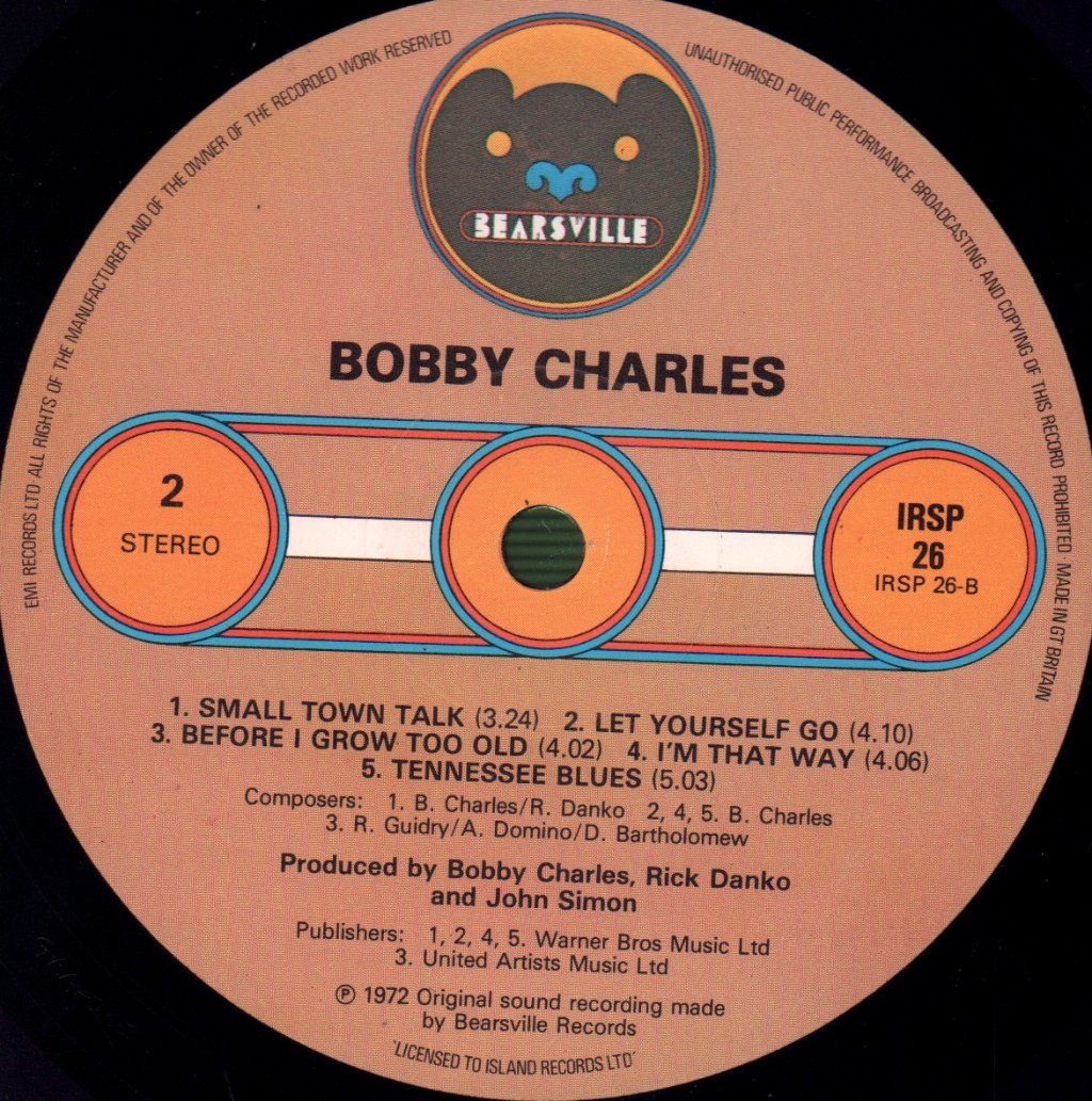 Bobby Charles - Bobby Charles - Lp