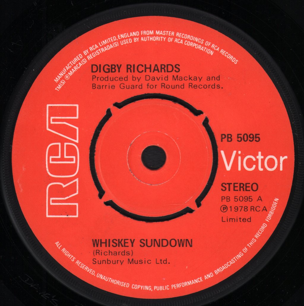 Digby Richards - Whiskey Sundown - 7 Inch