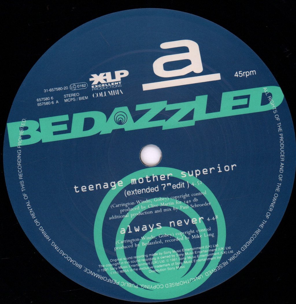 Bedazzled - Teenage Mother Superior - 12 Inch