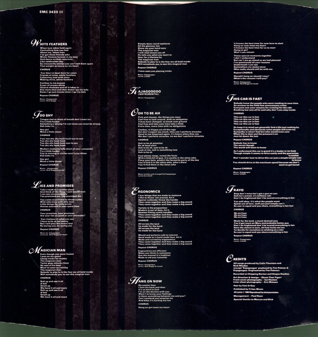 Kajagoogoo - White Feathers - Lp