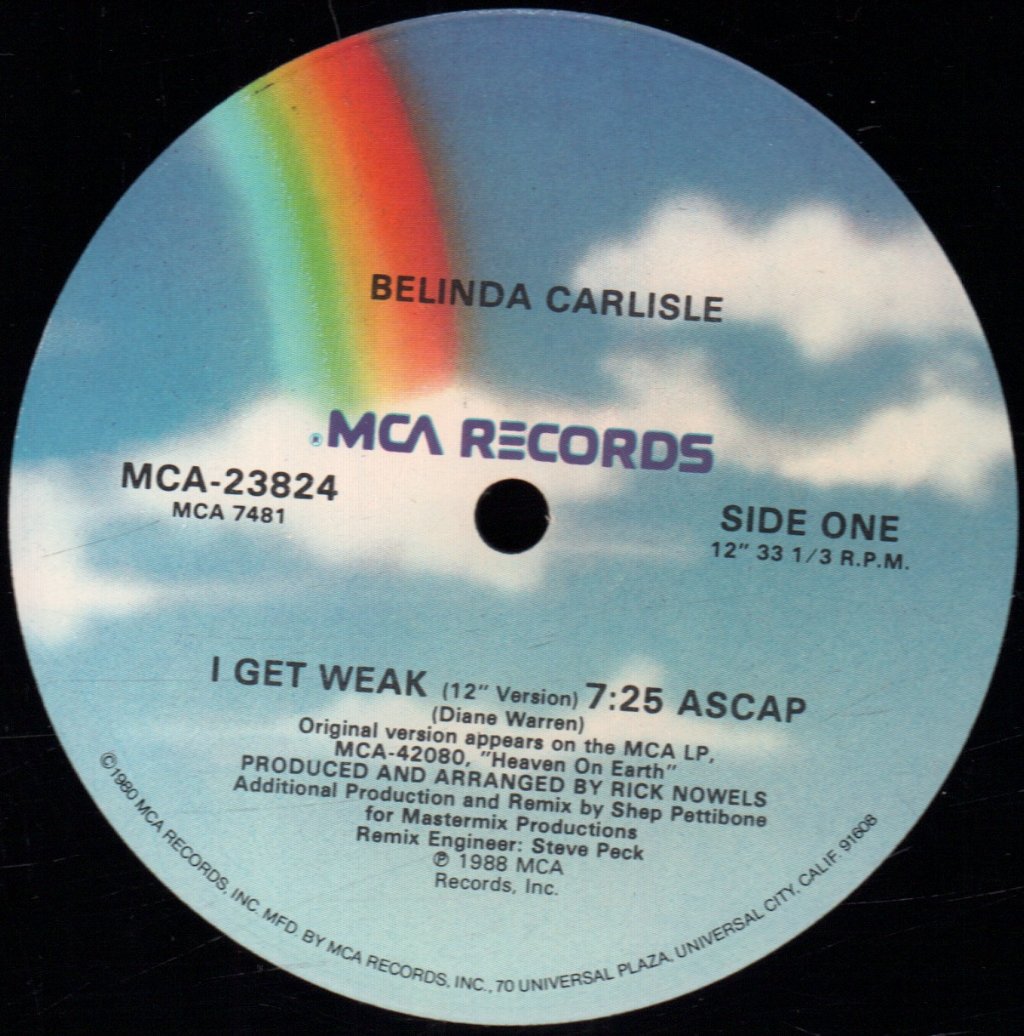 Belinda Carlisle - I Get Weak - 12 Inch