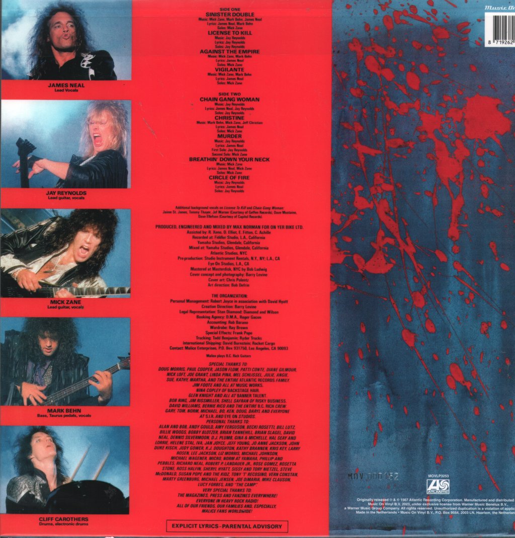 Malice - License To Kill - Lp