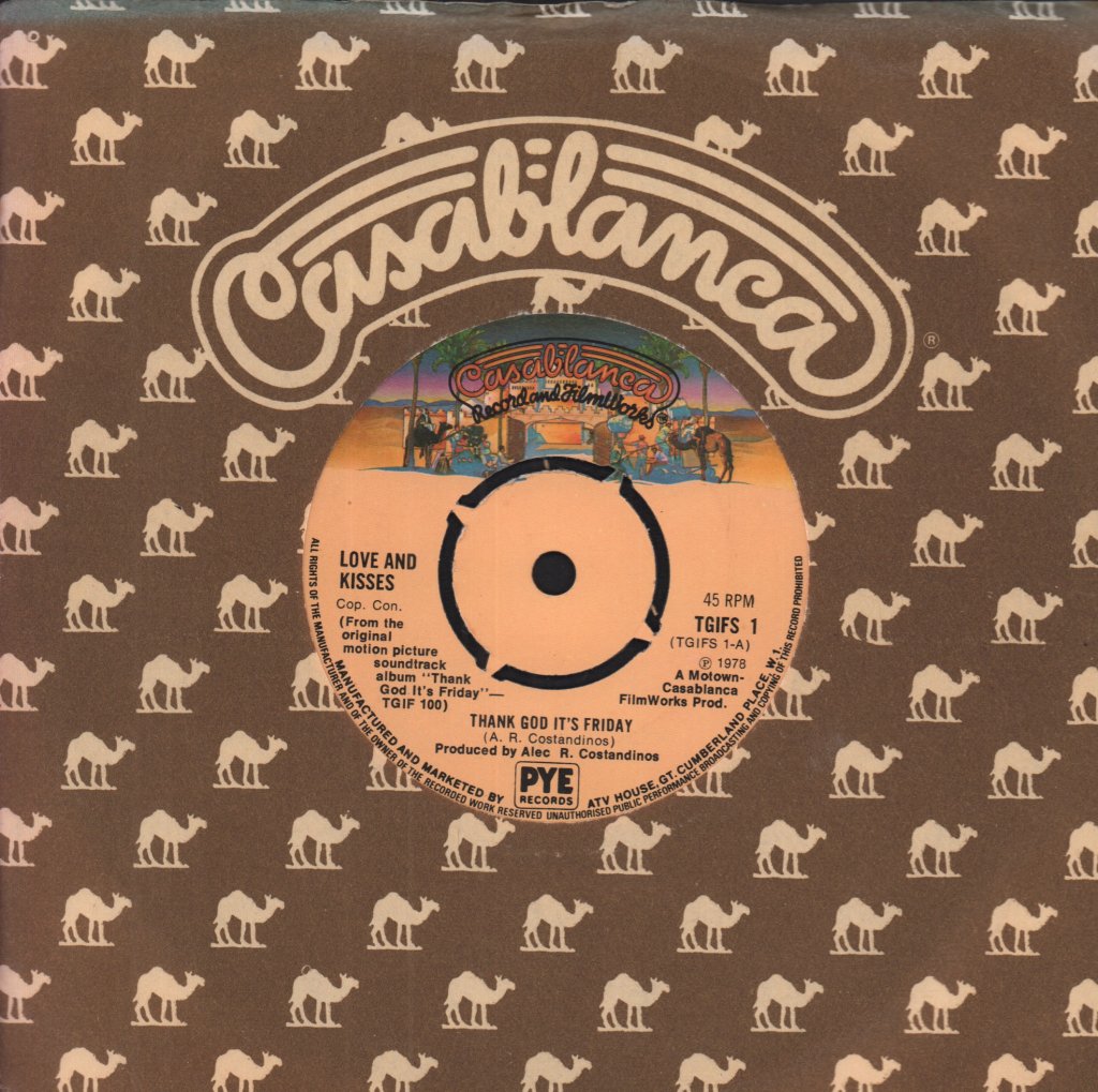 Love And Kisses - Thank God It's Friday - 7 Inch