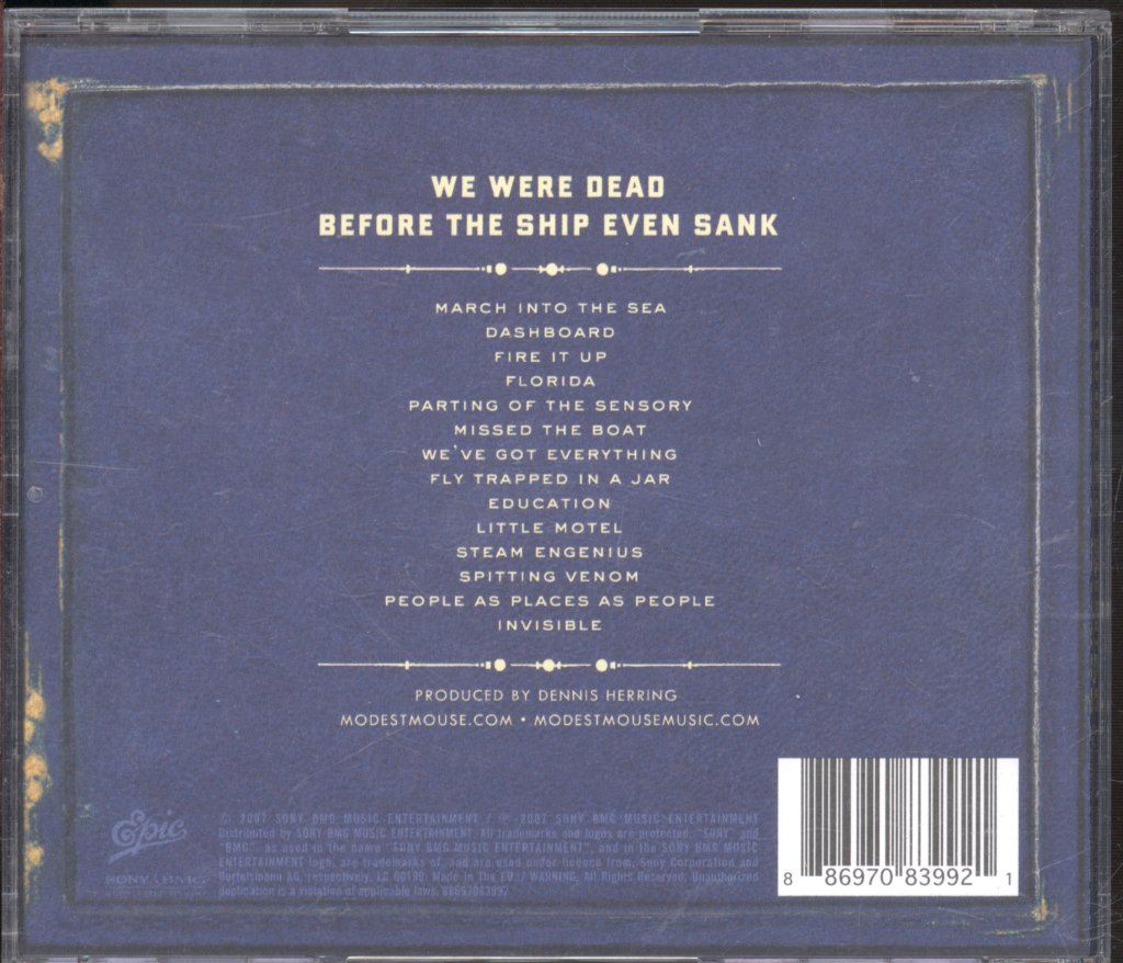 Modest Mouse - We Were Dead Before The Ship Even Sank - Cd