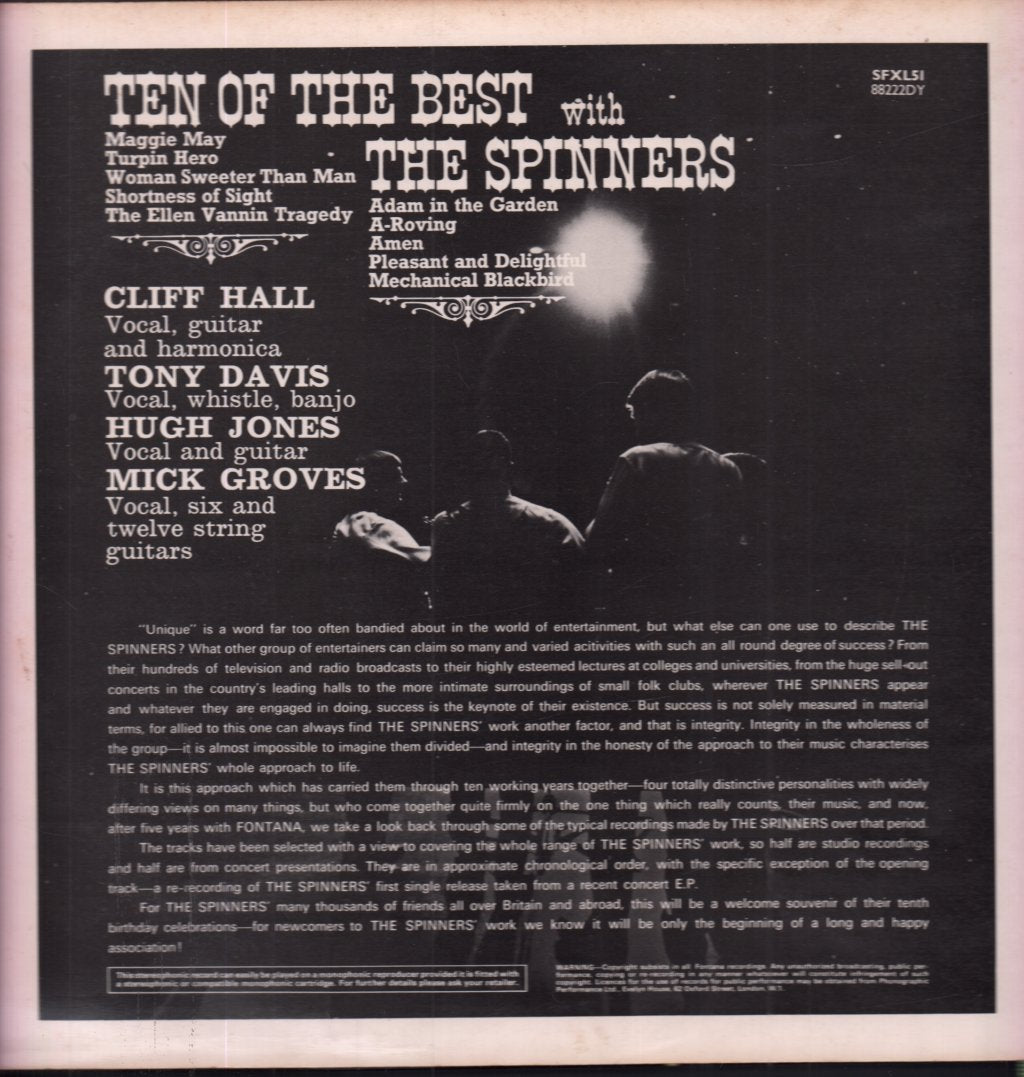 Spinners (Folk Group) - Ten Of The Best - Lp