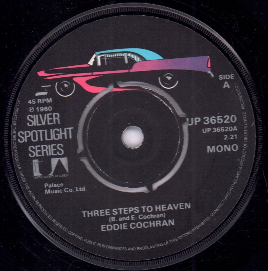 Eddie Cochran - Three Steps To Heaven - 7 Inch