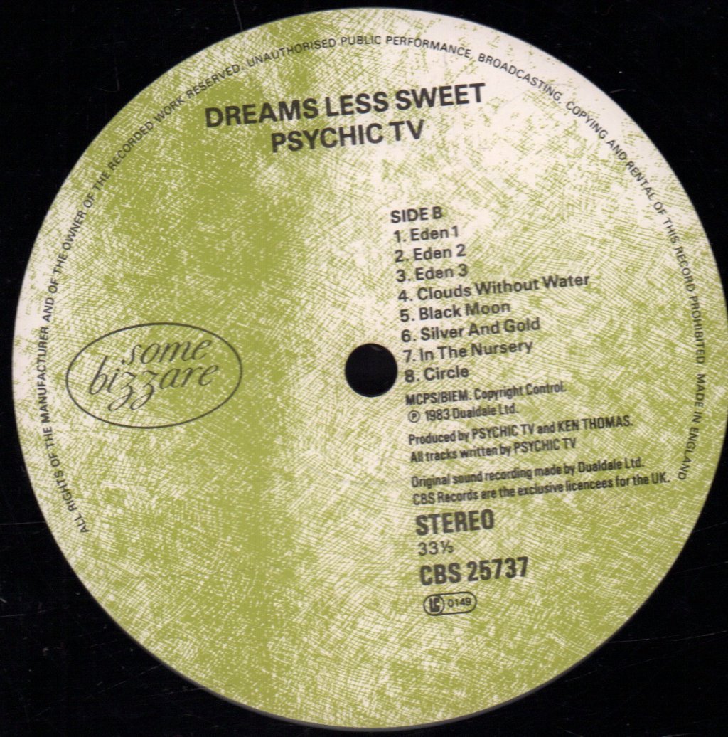 Psychic TV - Dreams Less Sweet - Lp