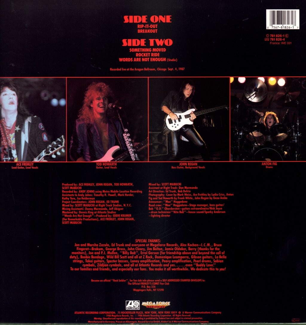 Frehley's Comet - Live + 1 - Lp