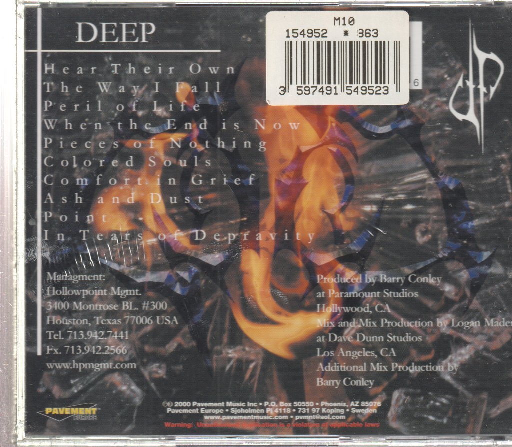 Deep (Metal Band) - Pieces Of Nothing - Cd
