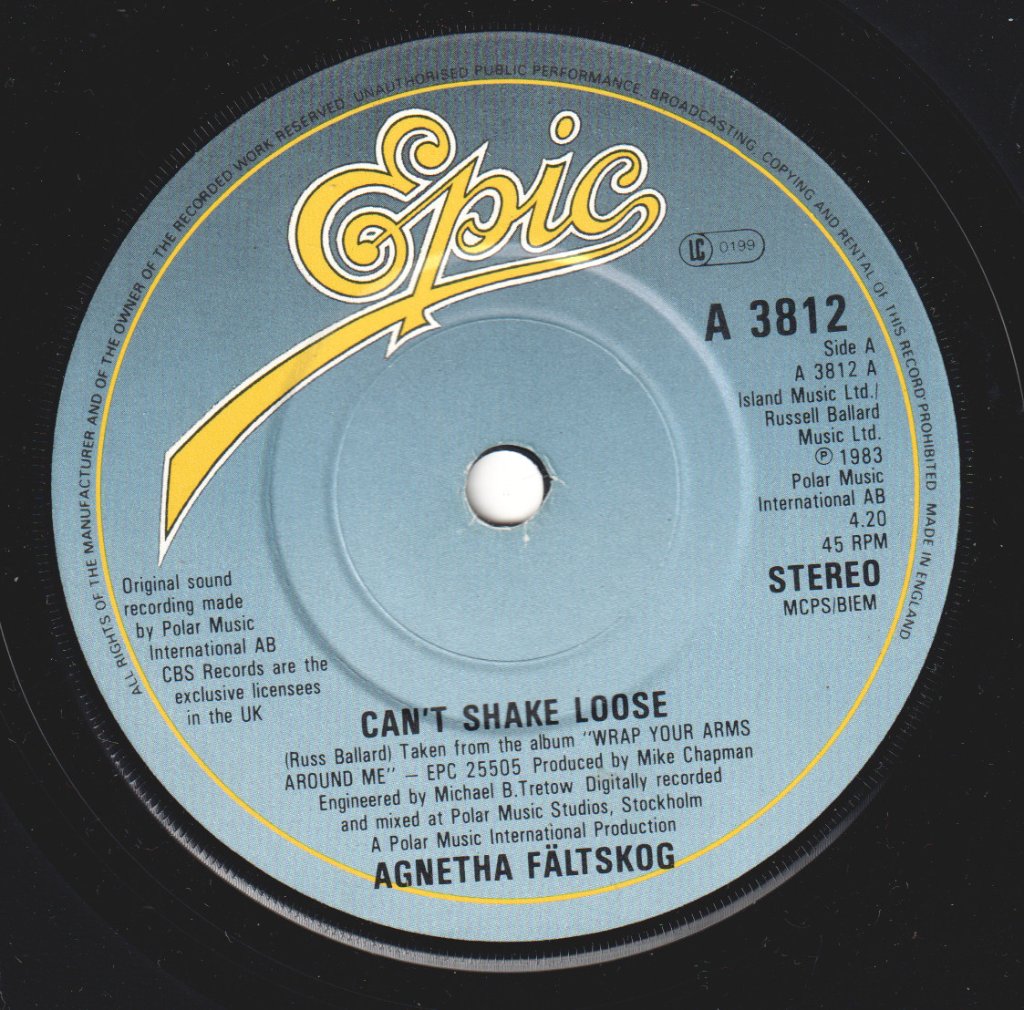 Agnetha Faltskog - Can't Shake Loose - 7 Inch