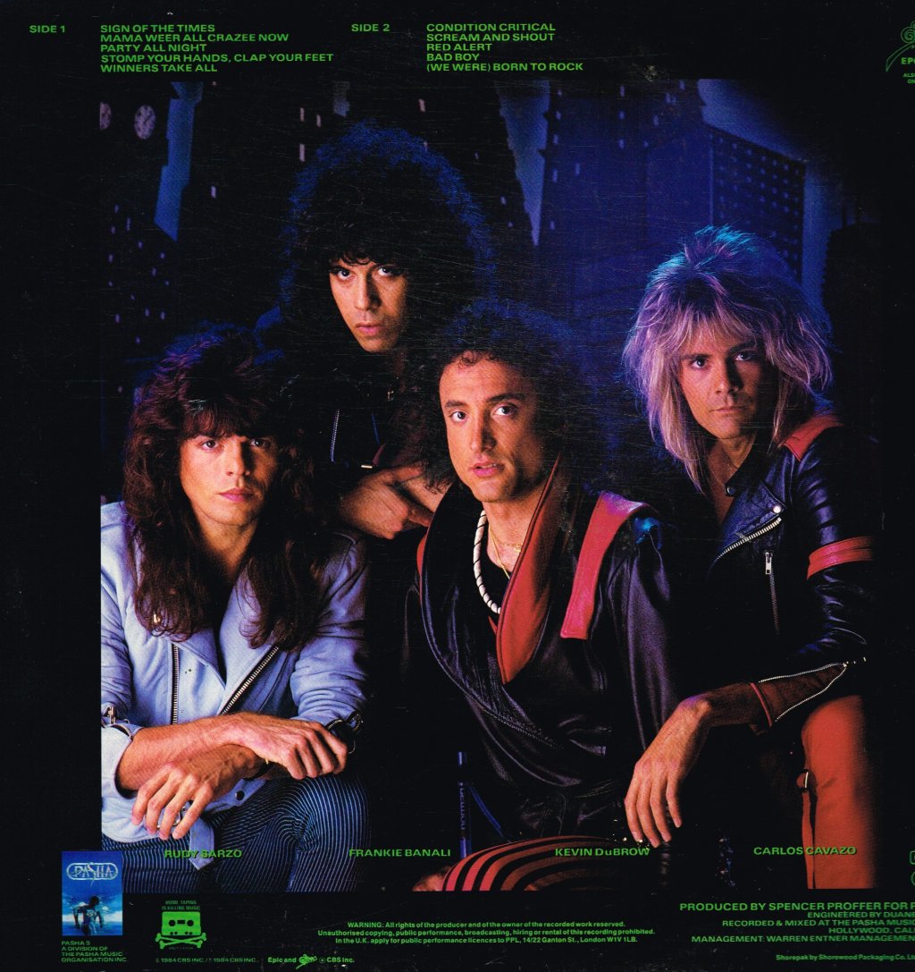 Quiet Riot - Condition Critical - Lp