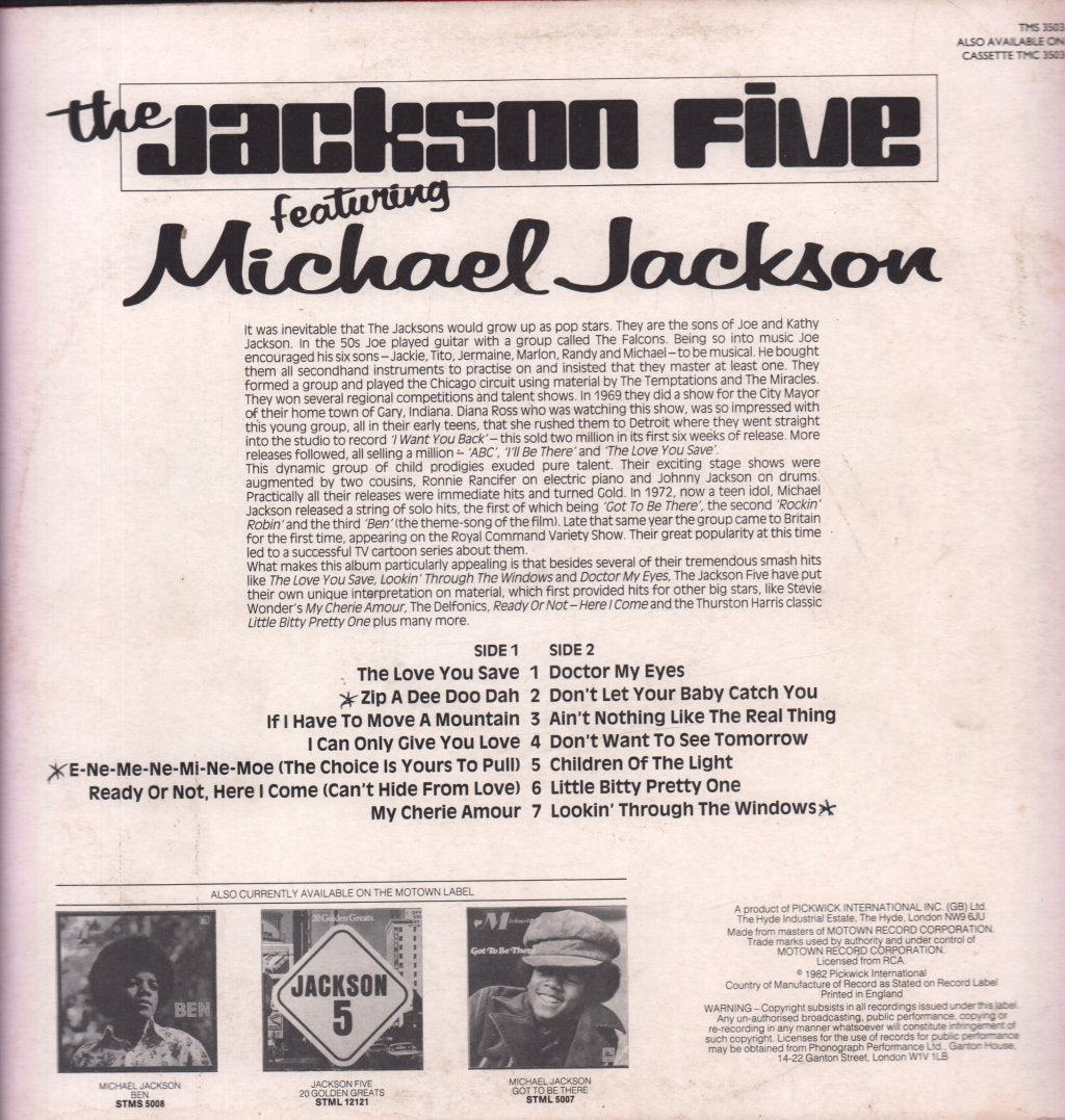 Jackson 5 Featuring Michael Jackson - Jackson 5 Featuring Michael Jackson - Lp