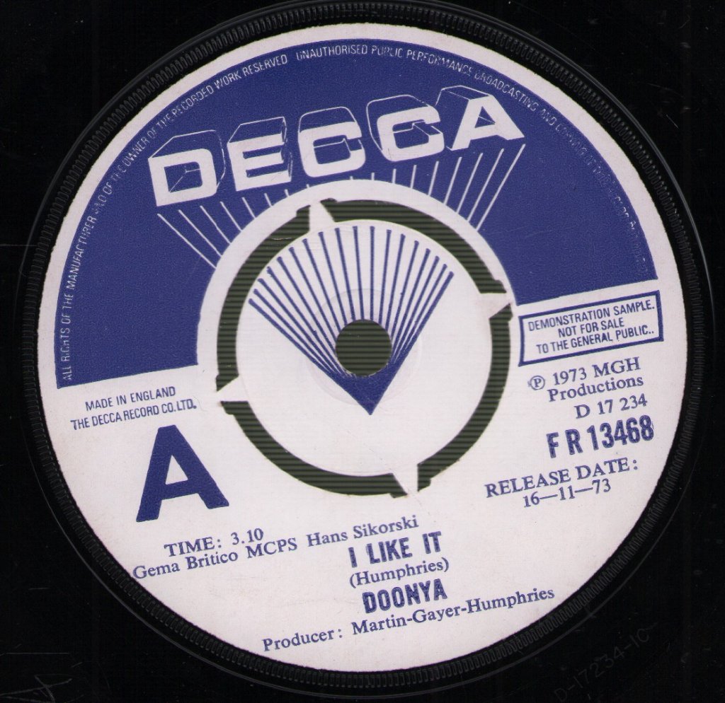 Doonya - I Like It - 7 Inch