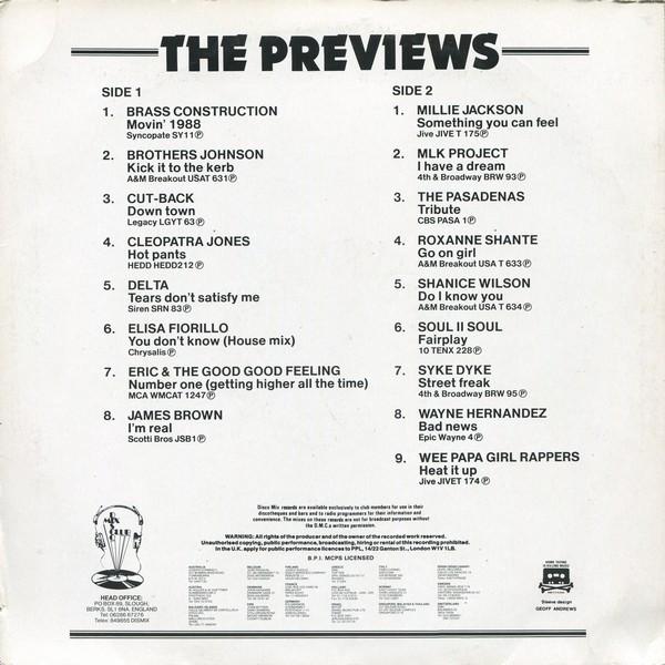 Various Artists - May 88 Previews - Lp
