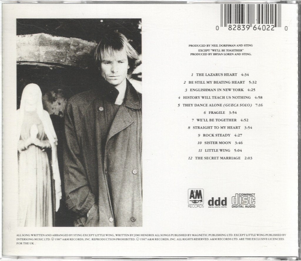 Sting - Nothing Like The Sun - Cd