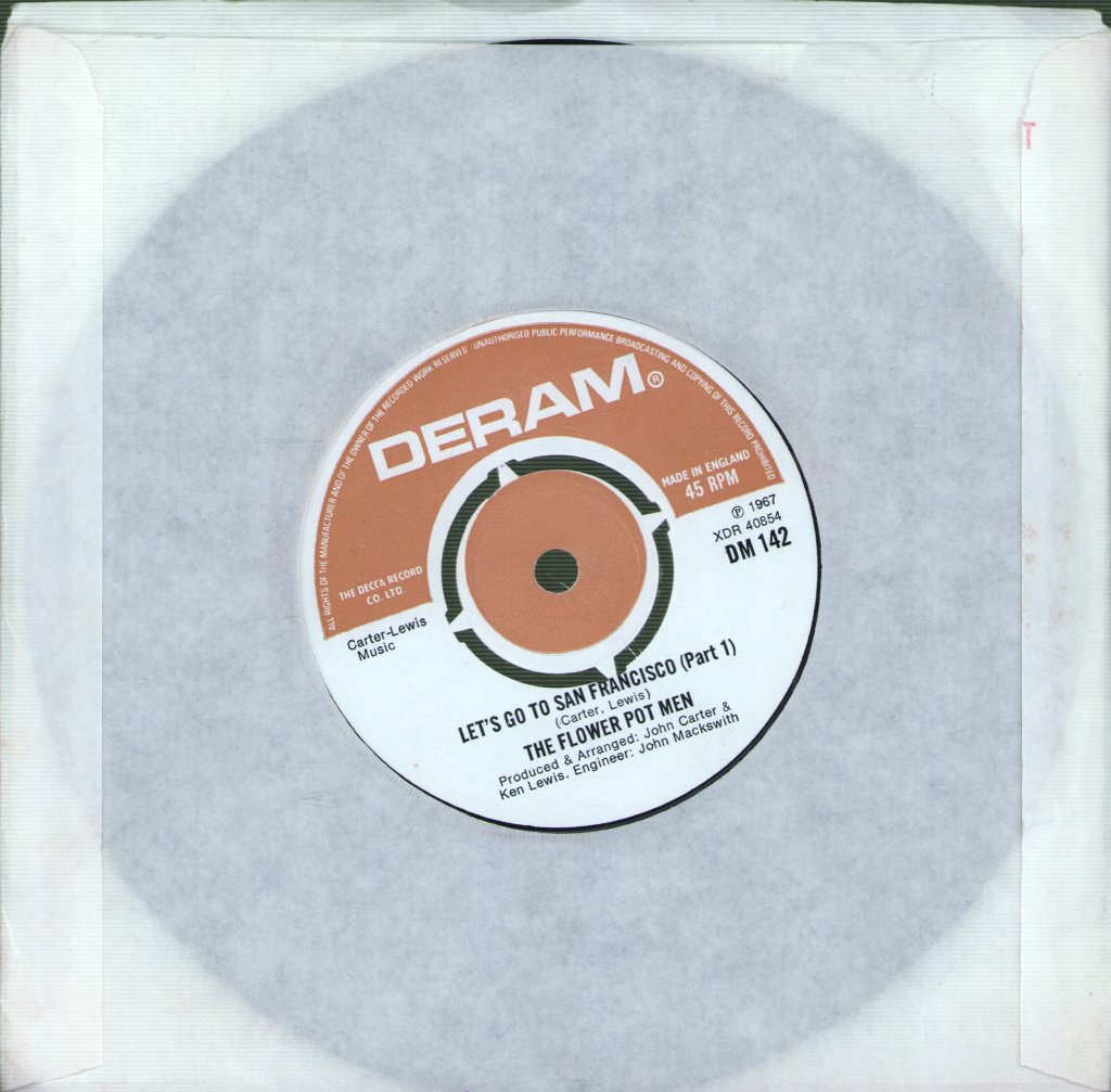 Flower Pot Men (60'S Group) - Let's Go To San Francisco - 7 Inch