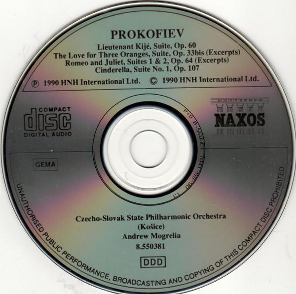 Czecho-Slovak State Philharmonic Košice,  Andrew Mogrelia - Prokofiev - Orchestral Suites - Cd