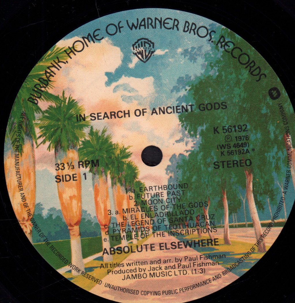 Absolute Elsewhere - In Search Of Ancient Gods - Lp