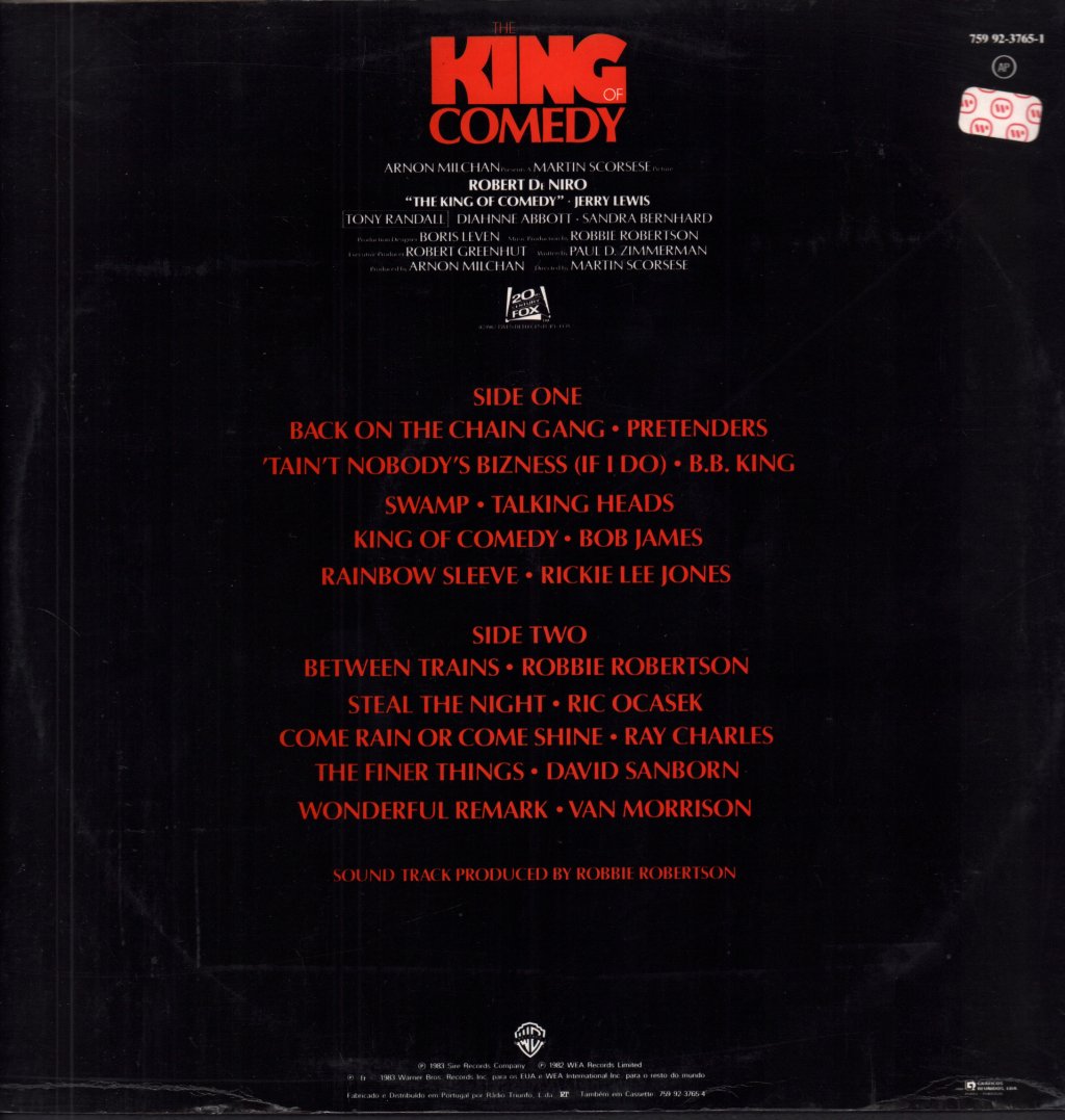 King Of Comedy - Original Sound Track - Lp
