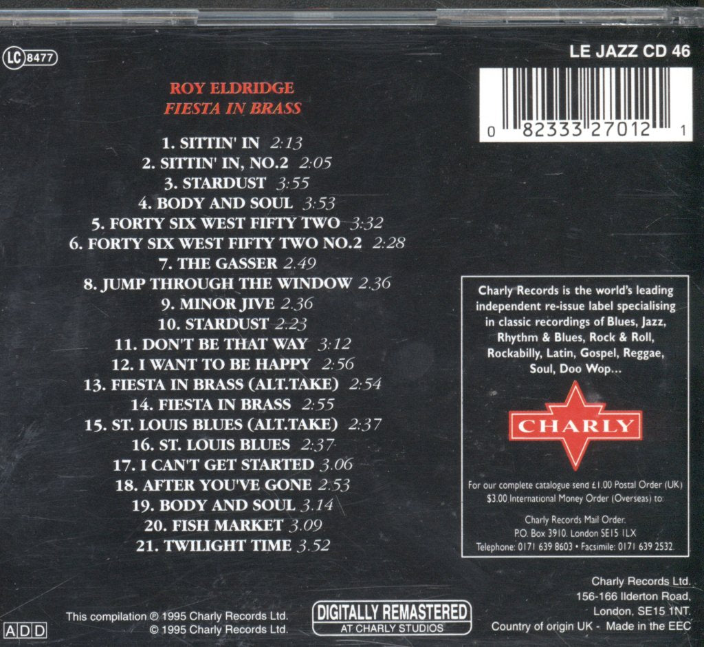 Roy Eldridge - Fiesta In Brass - Cd