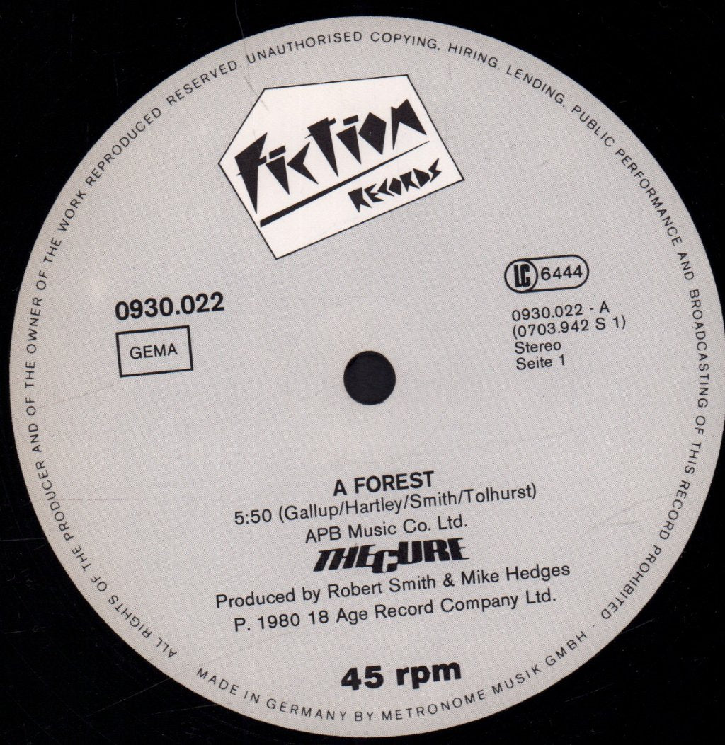 Cure - A Forest - 12 Inch