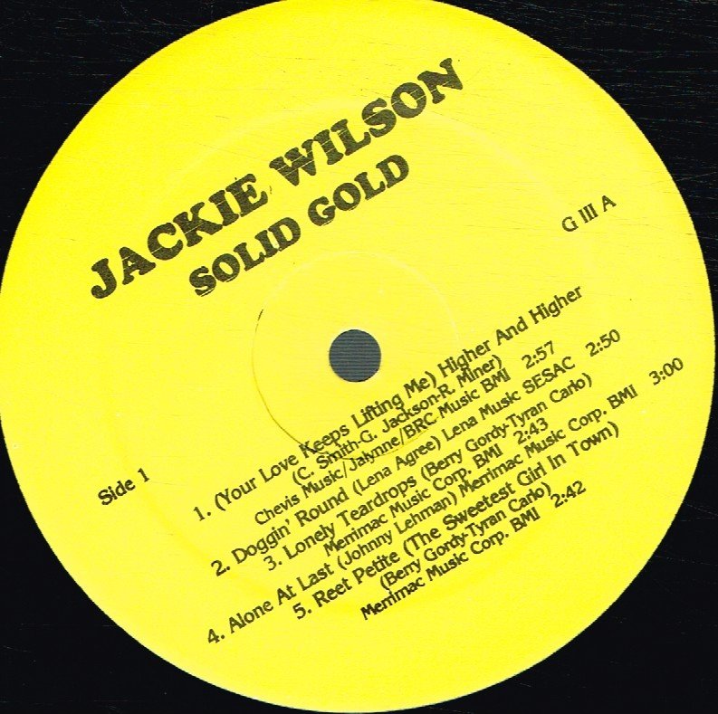 Jackie Wilson - Solid Gold - Double Lp