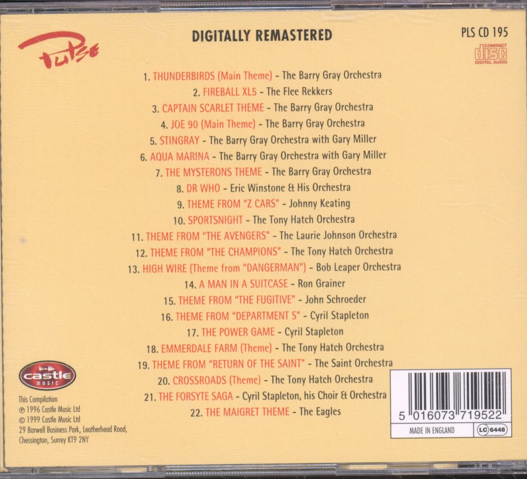 Various Artists - Thunderbirds Are Go - TV Themes For Grown Up Kids - Cd