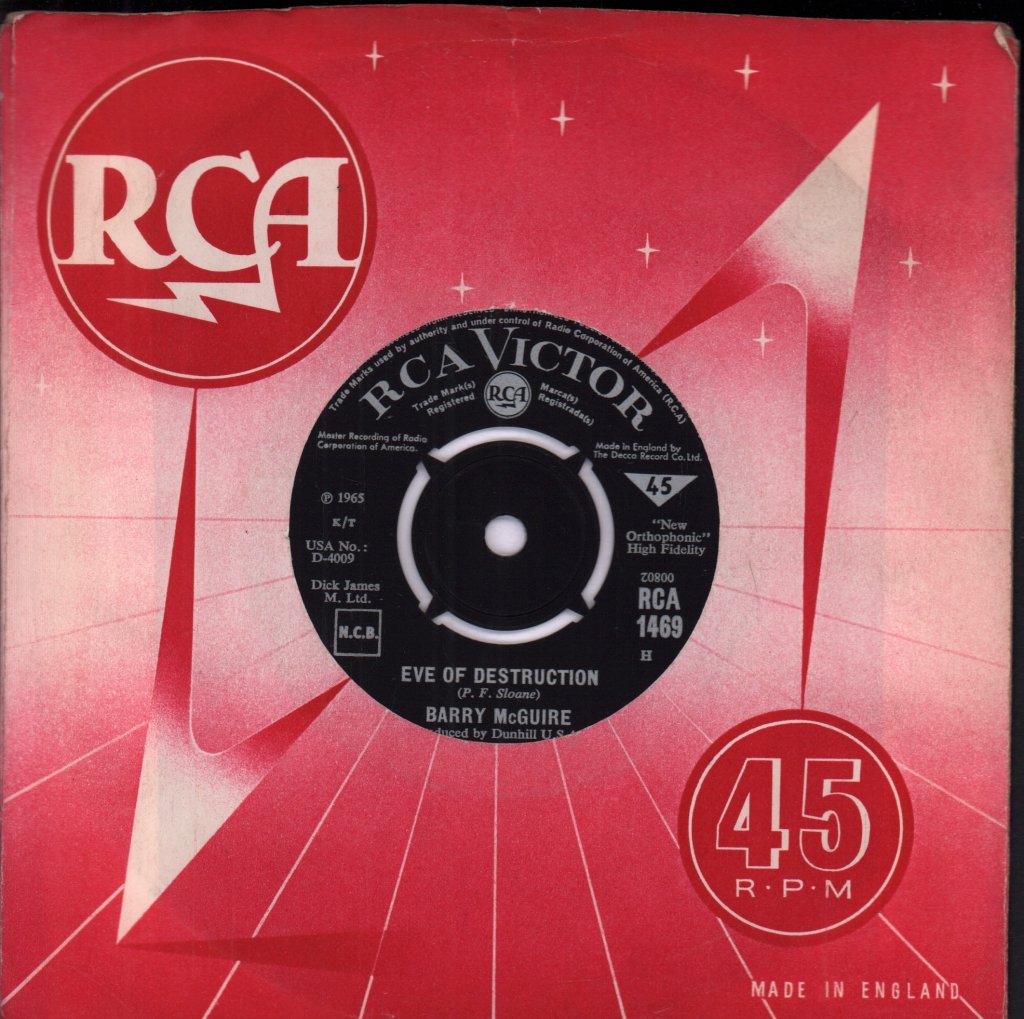 Barry McGuire - Eve Of Destruction - 7 Inch