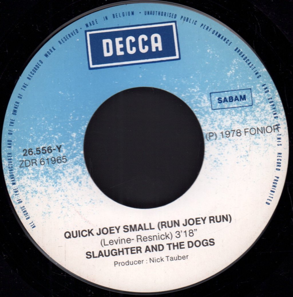 Slaughter And The Dogs - Quick Joey Small - 7 Inch