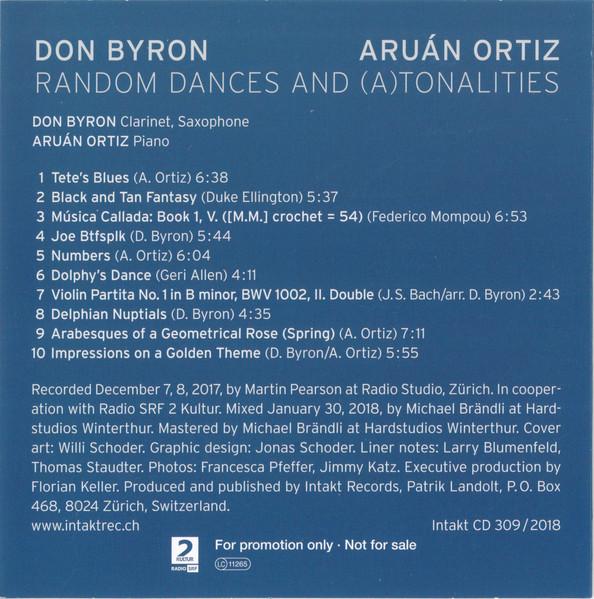 Don Byron, Aruan Ortiz - Random Dances And (A)Tonalities - Cd