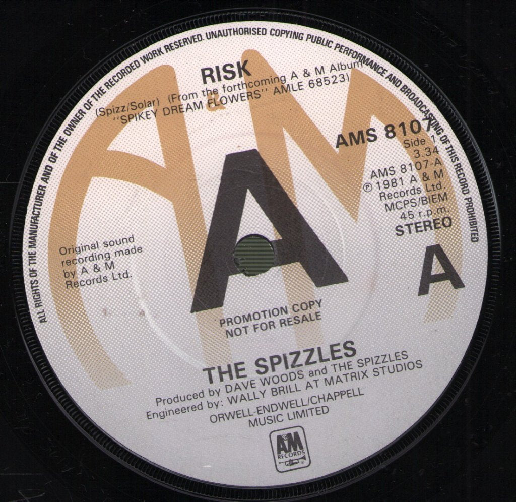 Spizzles - Risk - 7 Inch