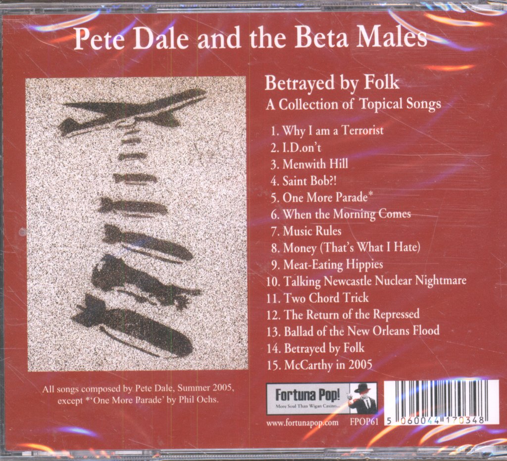 Pete Dale And The Beta Males - Betrayed By Folk - Cd
