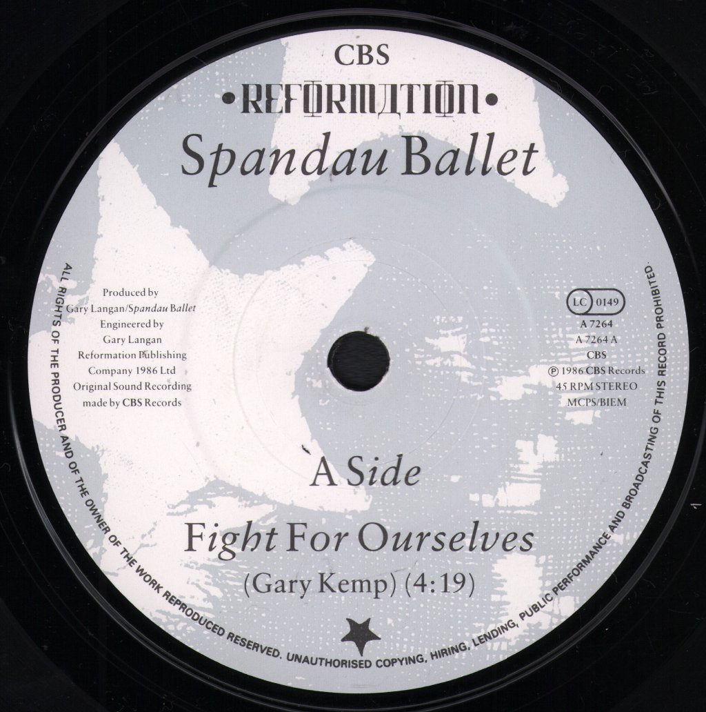 Spandau Ballet - Fight For Ourselves - 7 Inch