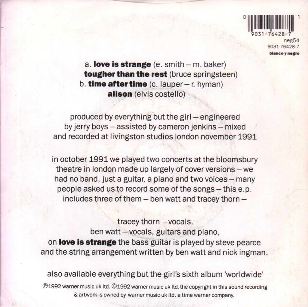 Everything But The Girl - Love Is Strange - 7 Inch