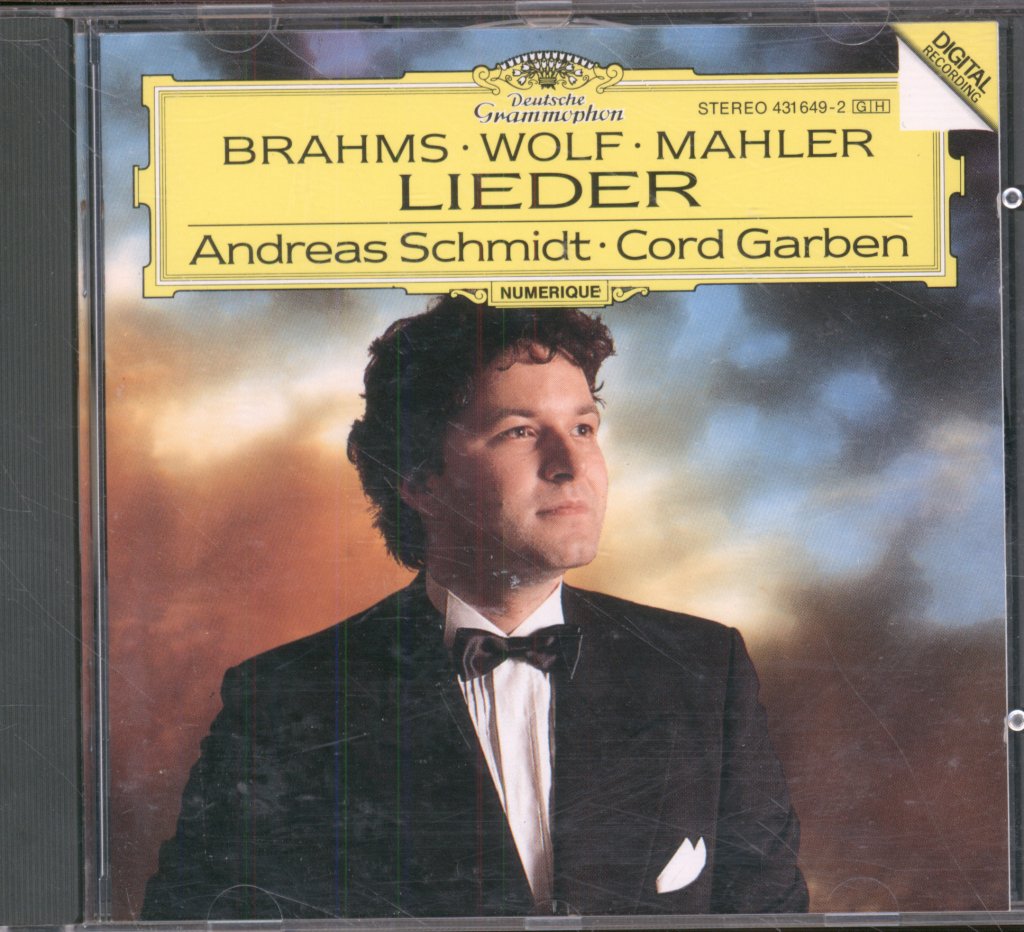 Andreas Schmidt • Cord Garben - Brahms, Wolf, Mahler - Lieder - Cd