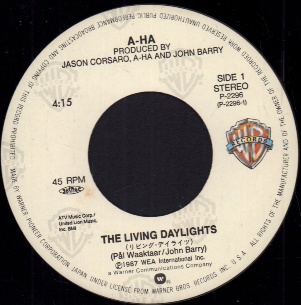 A-Ha - Living Daylights - 7 Inch