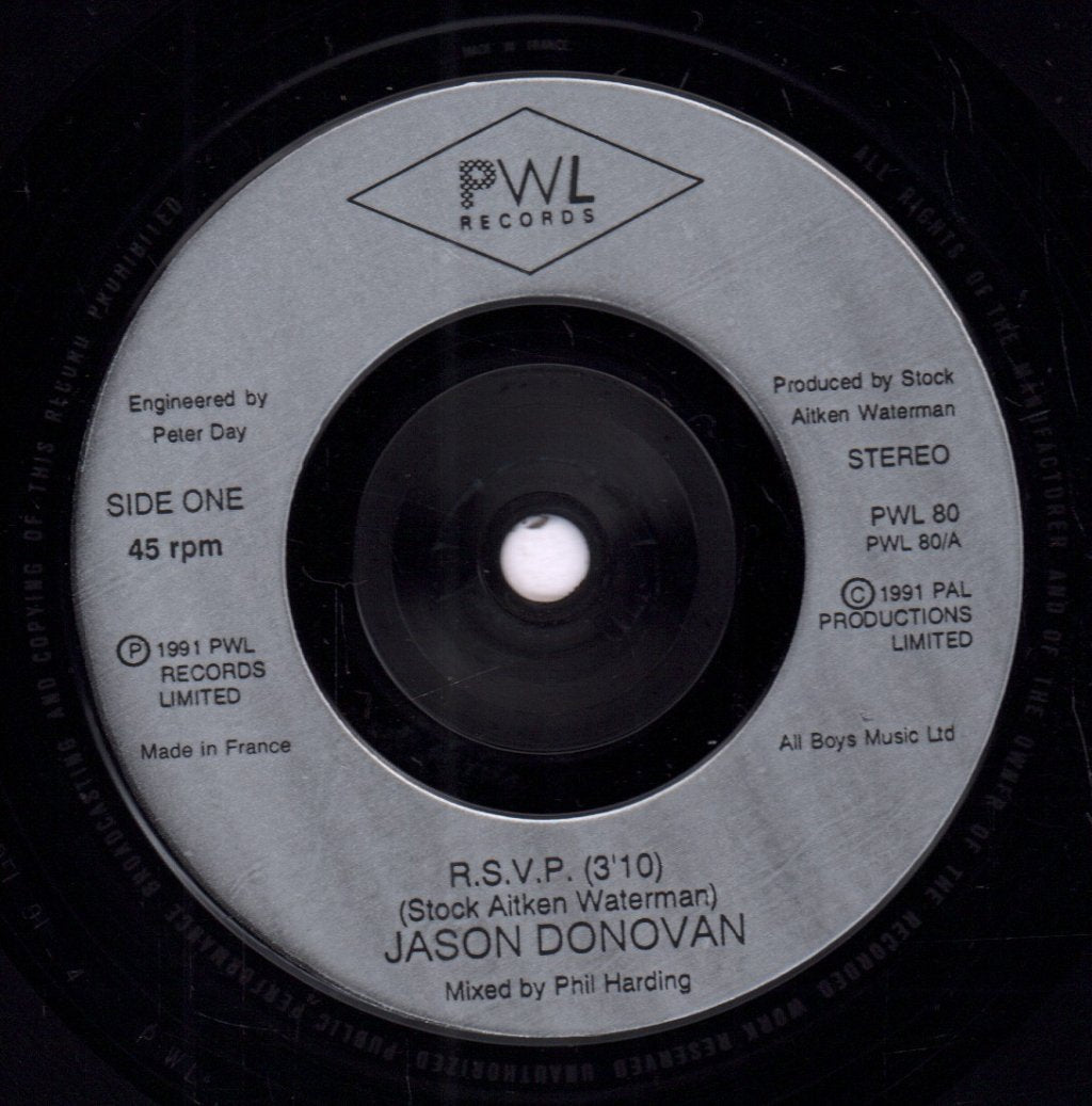 Jason Donovan - Rsvp - 7 Inch