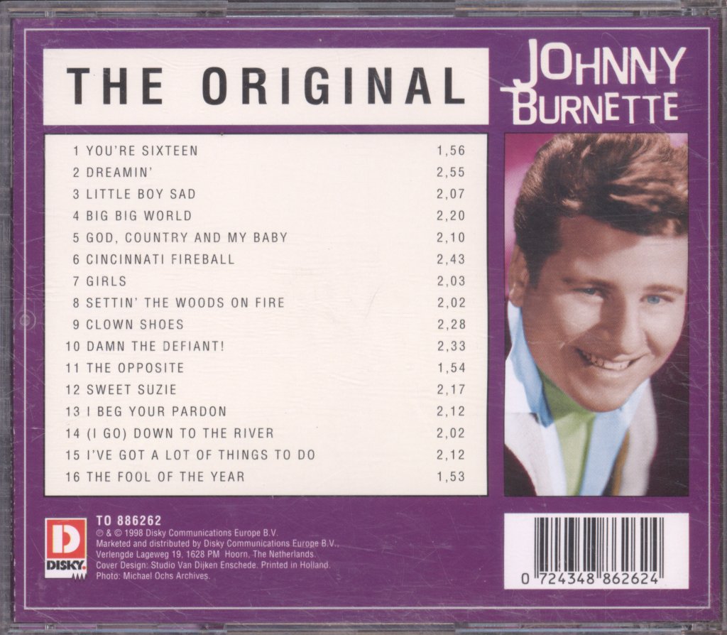 Johnny Burnette - Original - Cd