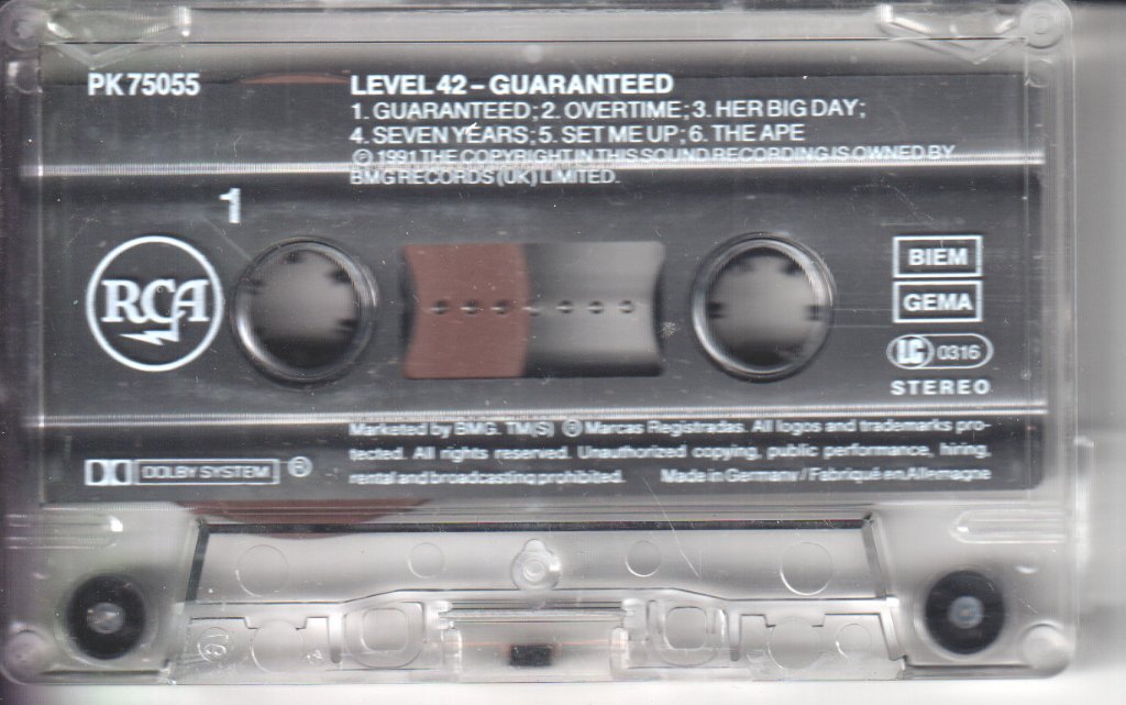 Level 42 - Guaranteed - Cassette