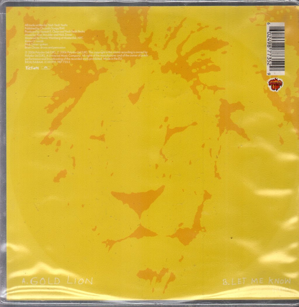 Yeah Yeah Yeahs - Gold Lion - 7 Inch