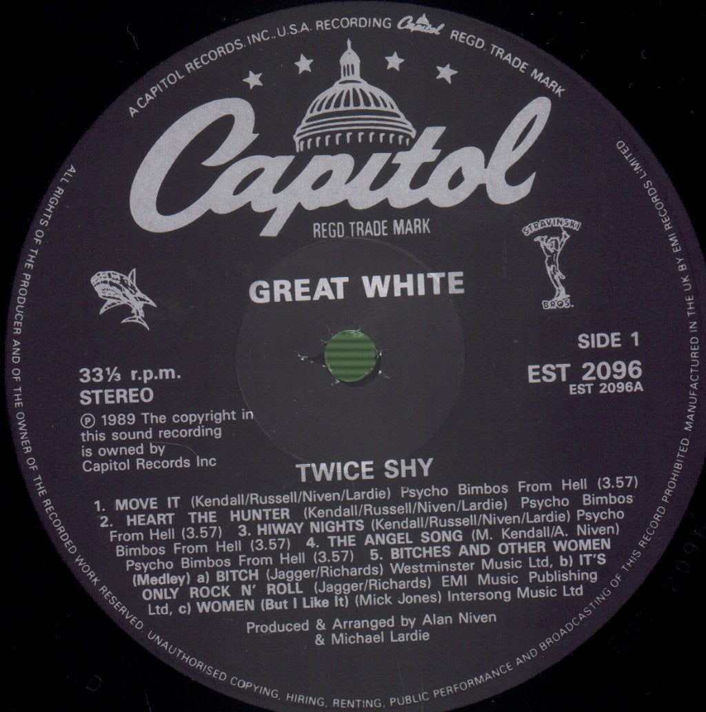 Great White - Twice Shy - Lp