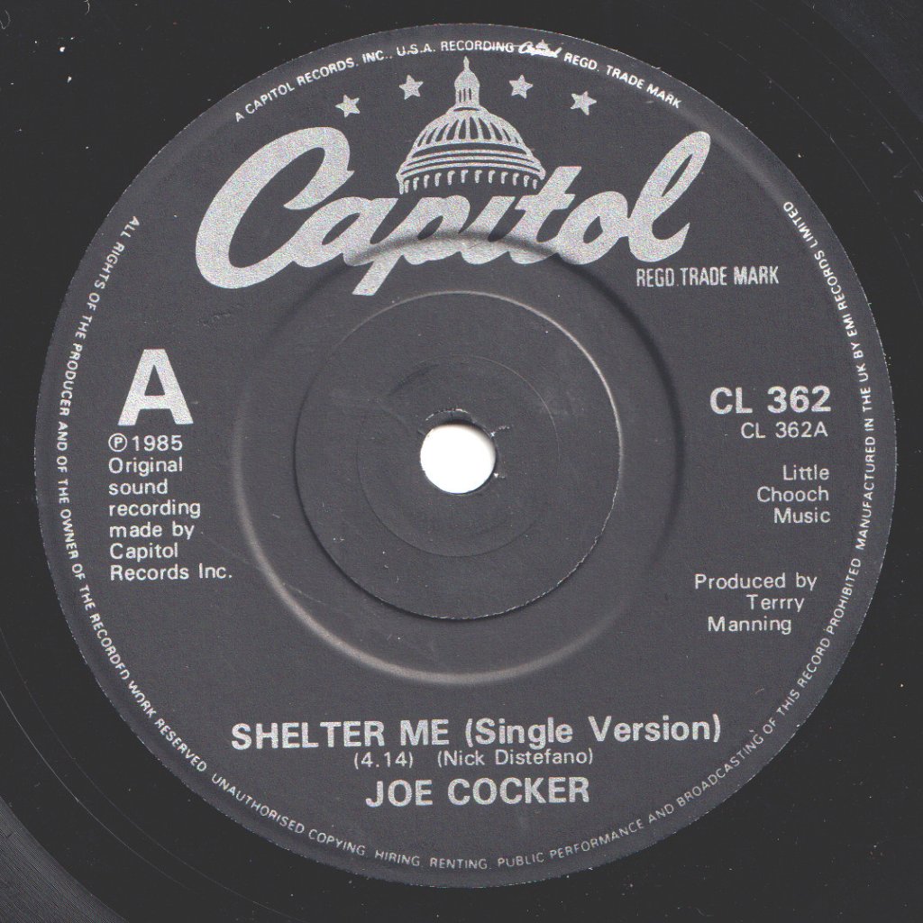 Joe Cocker - Shelter Me - 7 Inch