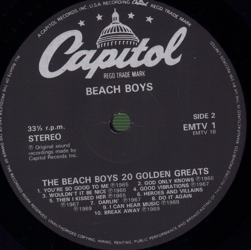 Beach Boys - 20 Golden Greats - Lp