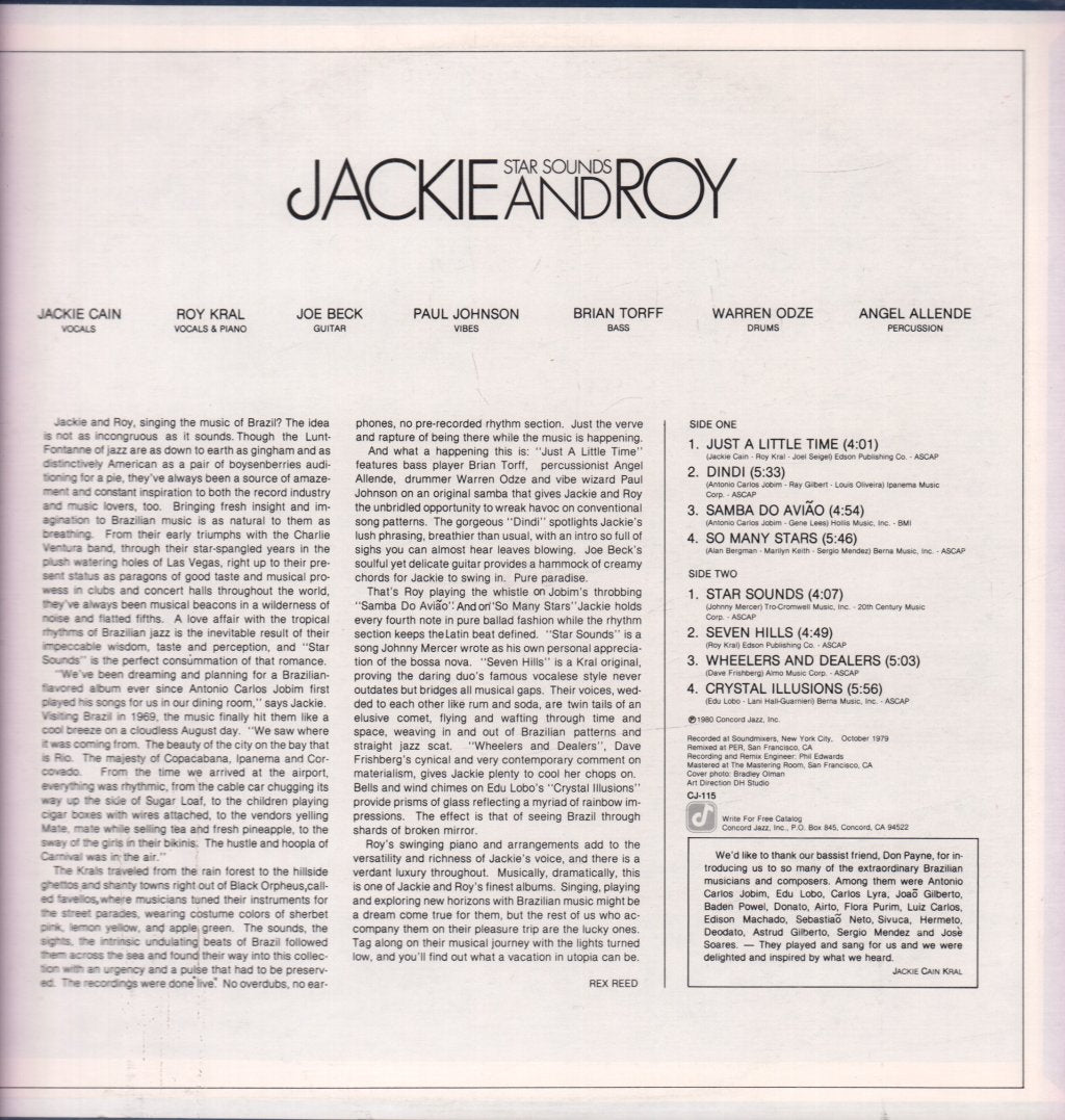 Jackie And Roy - Star Sounds - Lp