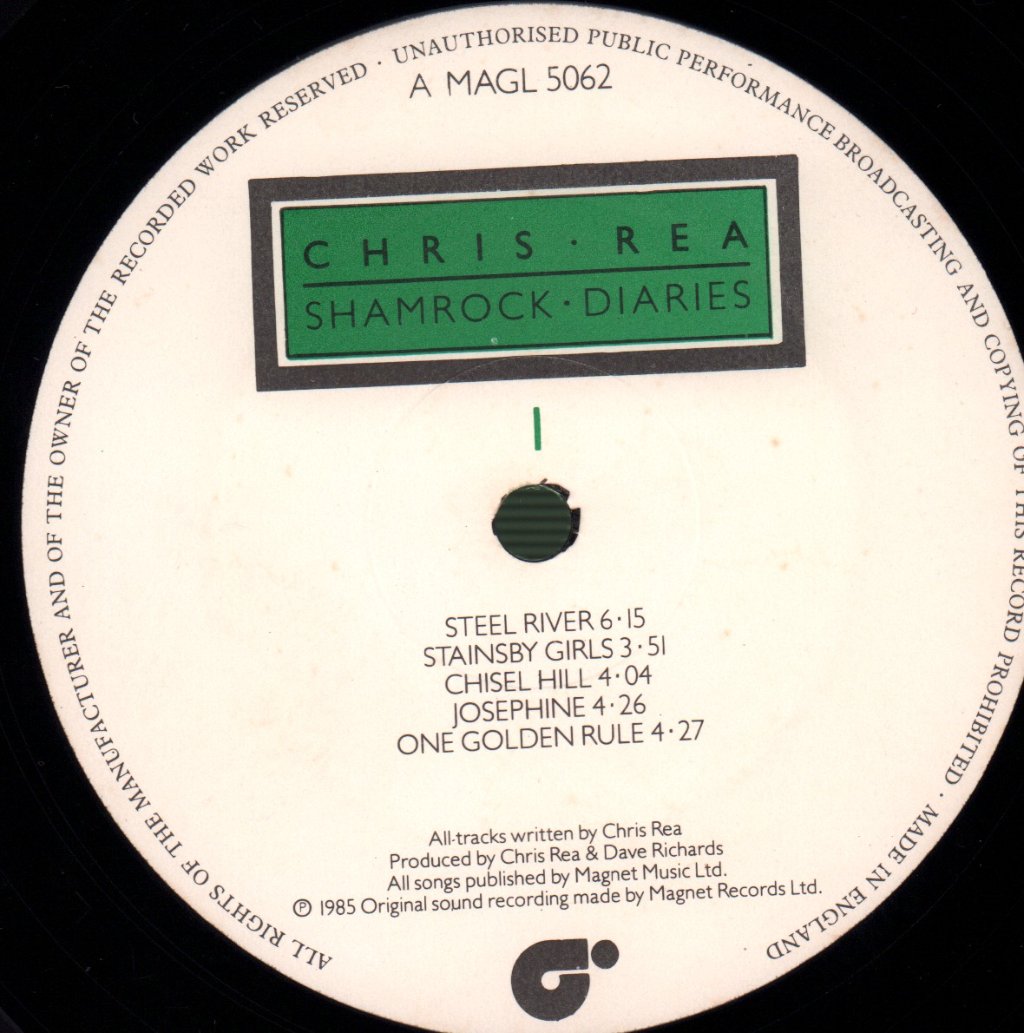 Chris Rea - Shamrock Diaries - Lp