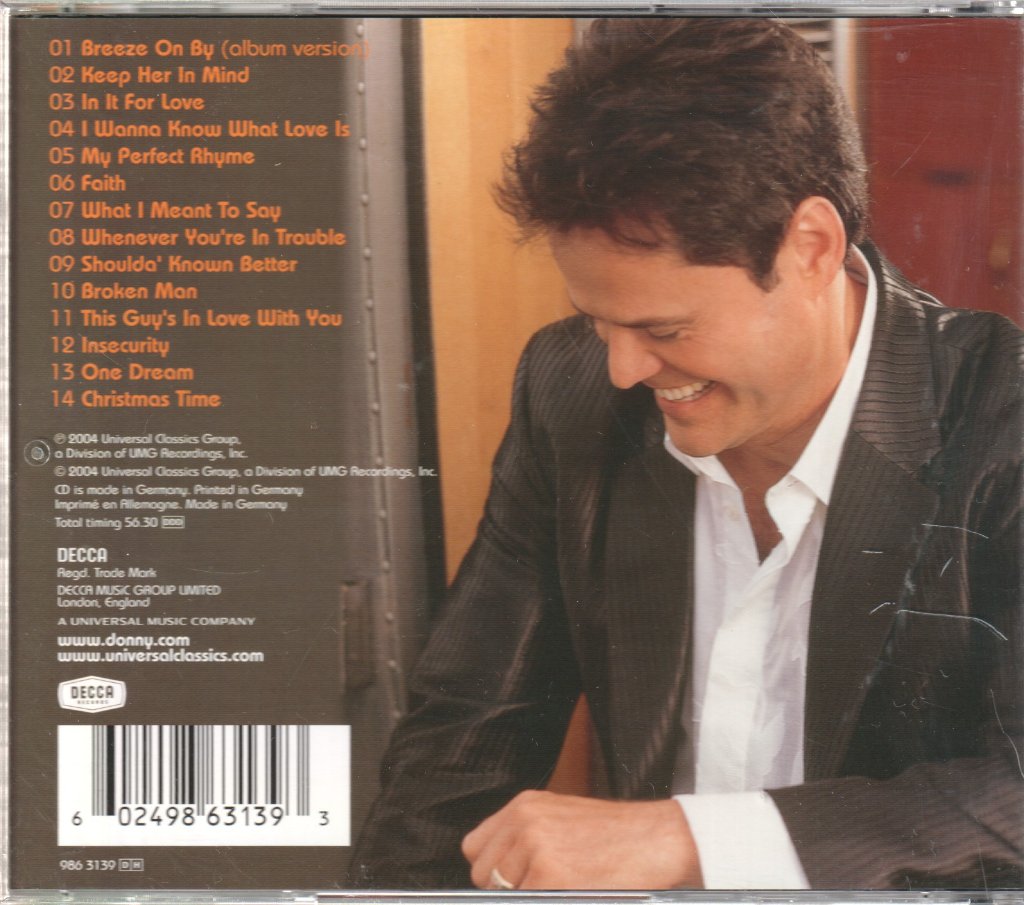 Donny Osmond - What I Meant To Say - Cd