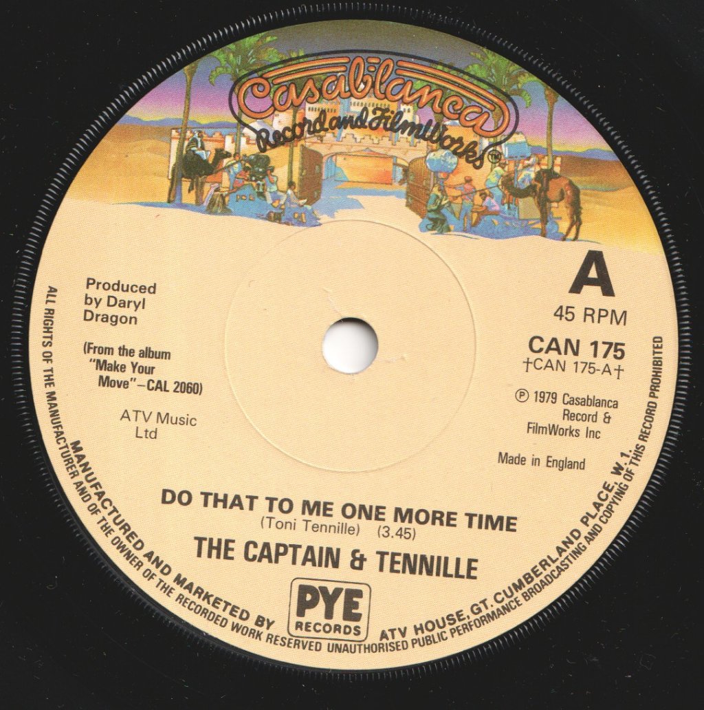 Captain And Tennille - Do That To Me One More Time - 7 Inch